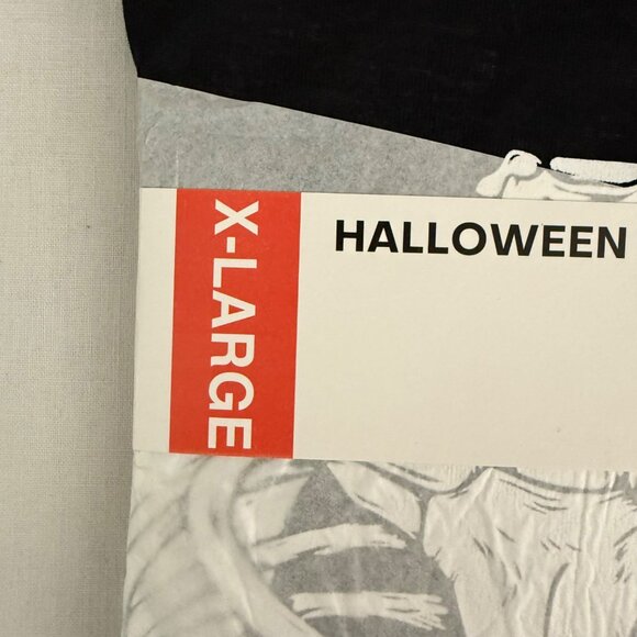Halloween Skeleton T Shirt Size XL Black White Ribcage Graphic Tee Costume - Picture 4 of 8
